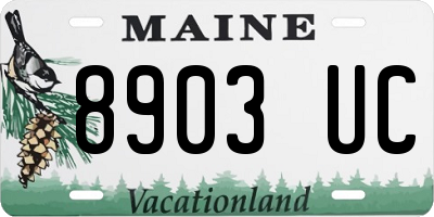 ME license plate 8903UC