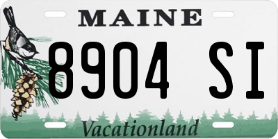 ME license plate 8904SI