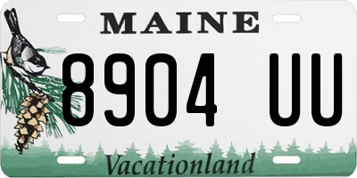 ME license plate 8904UU