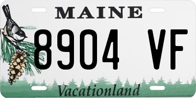 ME license plate 8904VF