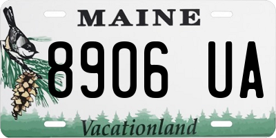 ME license plate 8906UA
