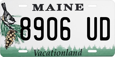 ME license plate 8906UD