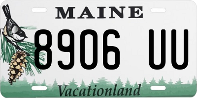 ME license plate 8906UU