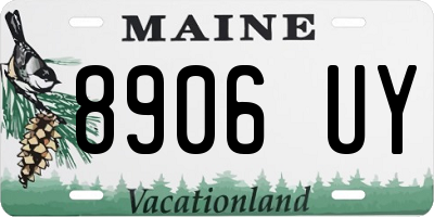 ME license plate 8906UY