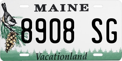 ME license plate 8908SG