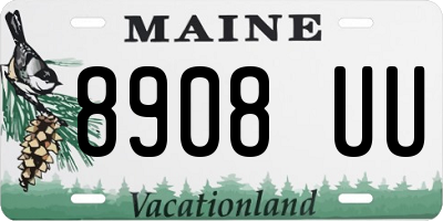 ME license plate 8908UU