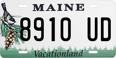ME license plate 8910UD