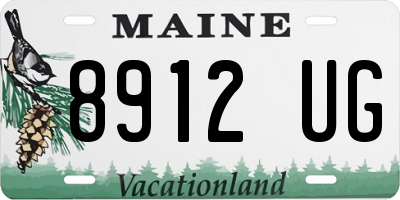 ME license plate 8912UG