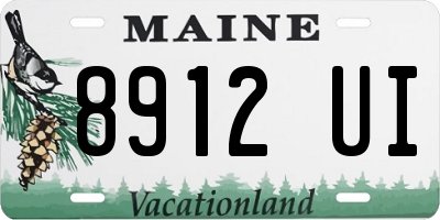 ME license plate 8912UI