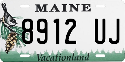 ME license plate 8912UJ