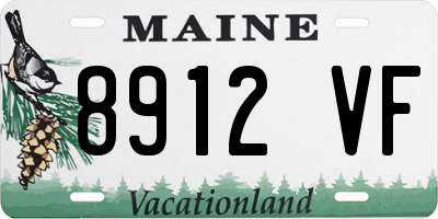 ME license plate 8912VF