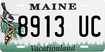 ME license plate 8913UC