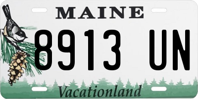 ME license plate 8913UN