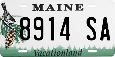 ME license plate 8914SA