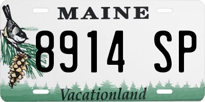 ME license plate 8914SP