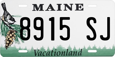 ME license plate 8915SJ