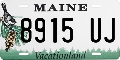 ME license plate 8915UJ