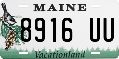 ME license plate 8916UU