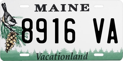ME license plate 8916VA