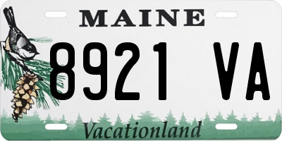 ME license plate 8921VA