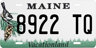 ME license plate 8922TQ