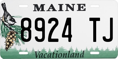 ME license plate 8924TJ