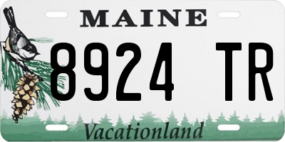 ME license plate 8924TR