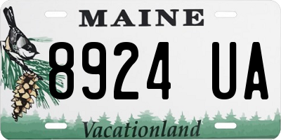 ME license plate 8924UA