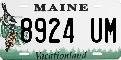 ME license plate 8924UM