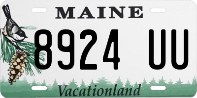 ME license plate 8924UU