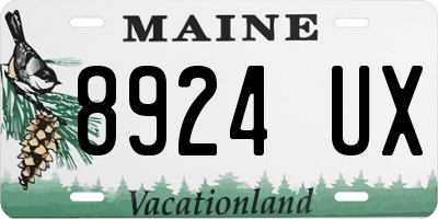 ME license plate 8924UX
