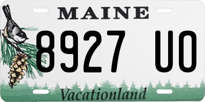 ME license plate 8927UO