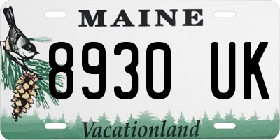ME license plate 8930UK