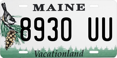 ME license plate 8930UU