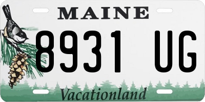 ME license plate 8931UG