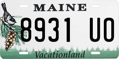ME license plate 8931UO