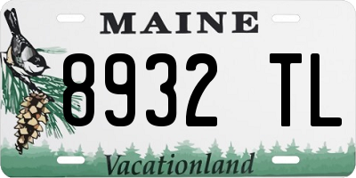 ME license plate 8932TL
