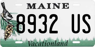 ME license plate 8932US