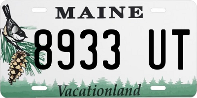 ME license plate 8933UT