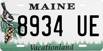 ME license plate 8934UE