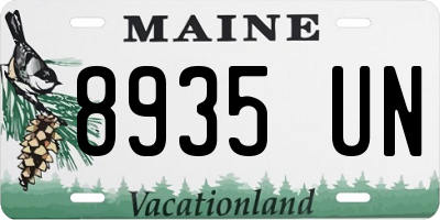 ME license plate 8935UN