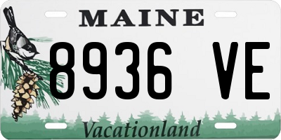 ME license plate 8936VE
