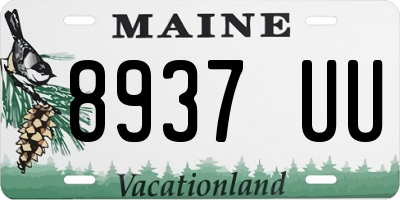 ME license plate 8937UU