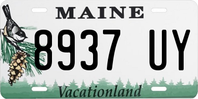 ME license plate 8937UY