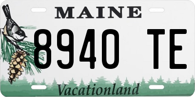 ME license plate 8940TE