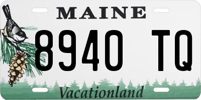 ME license plate 8940TQ