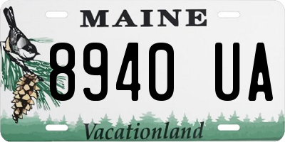 ME license plate 8940UA