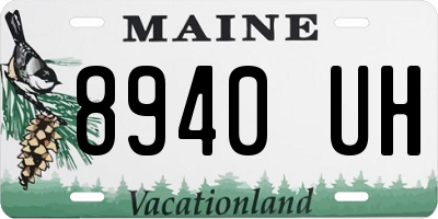 ME license plate 8940UH