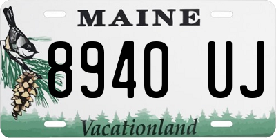 ME license plate 8940UJ