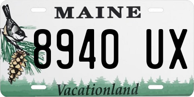 ME license plate 8940UX